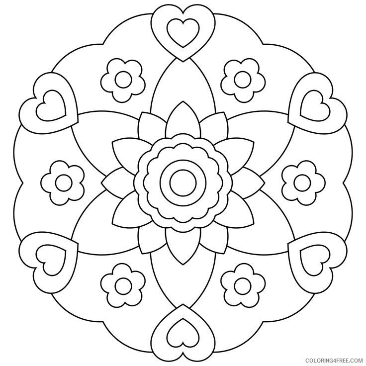 Mandala Coloring Pages Adult mandalas for kids Printable 2020 628 Coloring4free