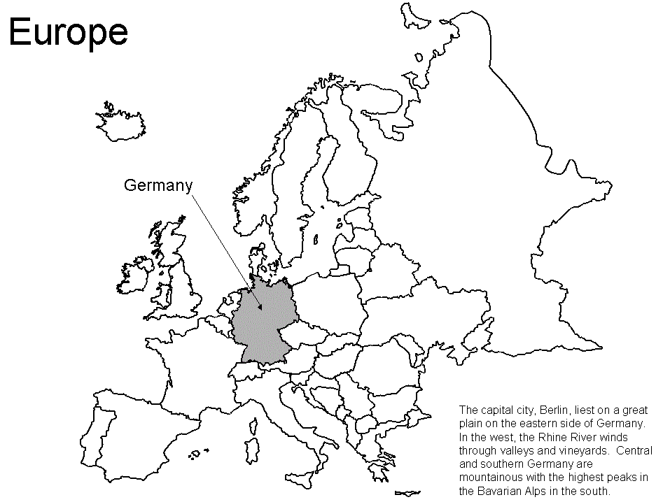 Map Coloring Pages Educational map_europe_germany Printable 2020 1656 Coloring4free