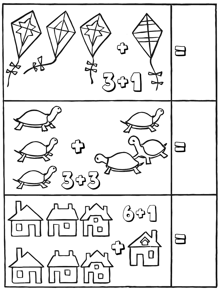 Math Coloring Pages Educational Add Pictures Kindergarten Math 2020 1687 Coloring4free