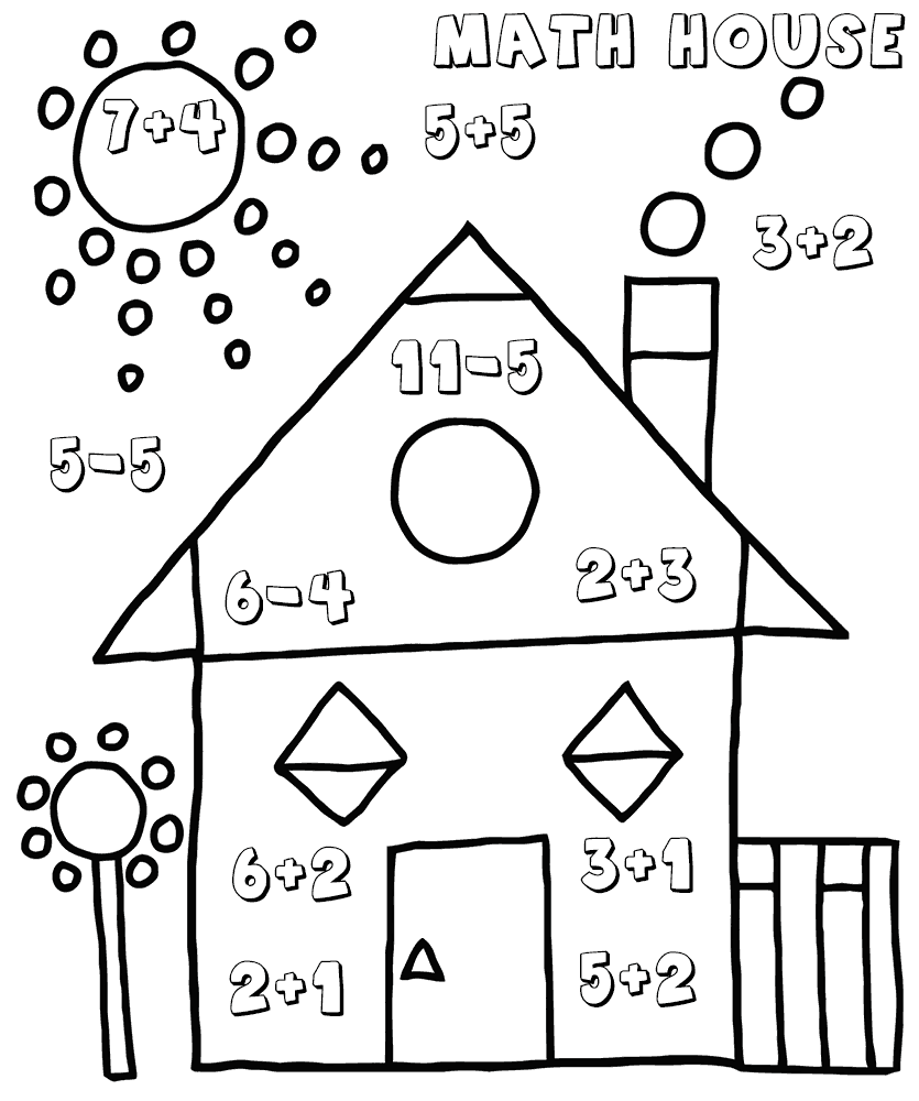 Math Coloring Pages Educational Kindergarten Math Worksheets Printable 2020 1696 Coloring4free
