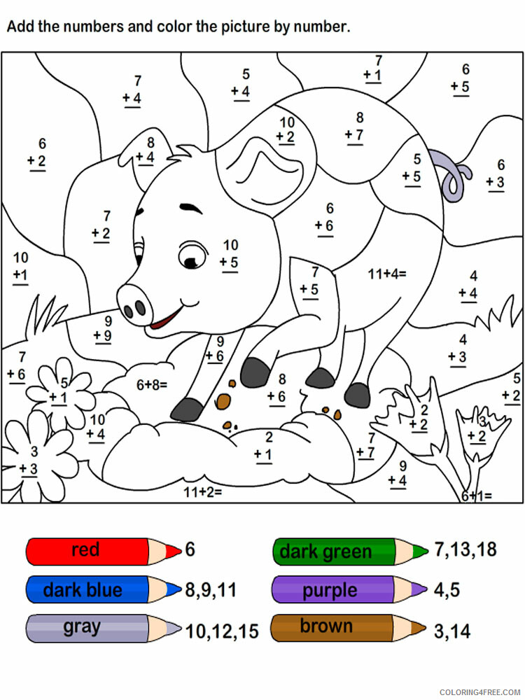 Math Coloring Pages Educational Math 30 Printable 2020 1712 Coloring4free