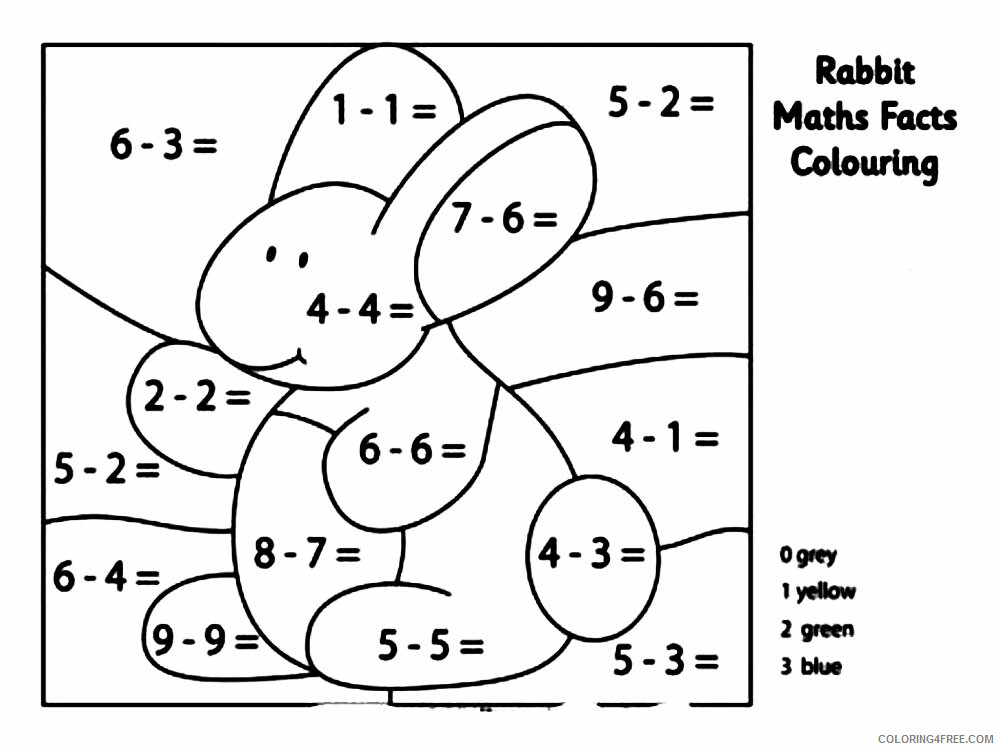 Math Coloring Pages Educational Math 32 Printable 2020 1713 Coloring4free