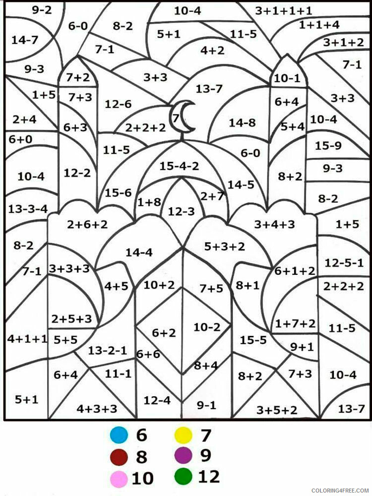 Math Coloring Pages Educational Math 8 Printable 2020 1717 Coloring4free