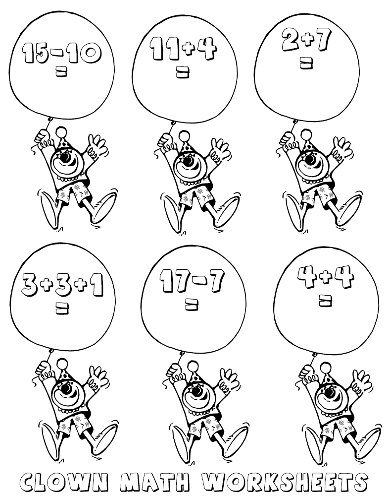 Math Coloring Pages Educational Subtract Kindergarten Math Printable 2020 1724 Coloring4free