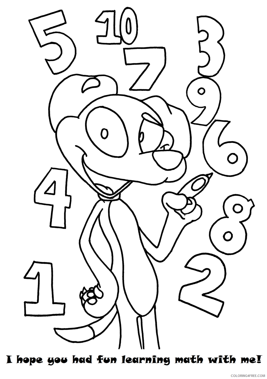 Math Coloring Pages Educational math 1 to 10 Printable 2020 1698 Coloring4free