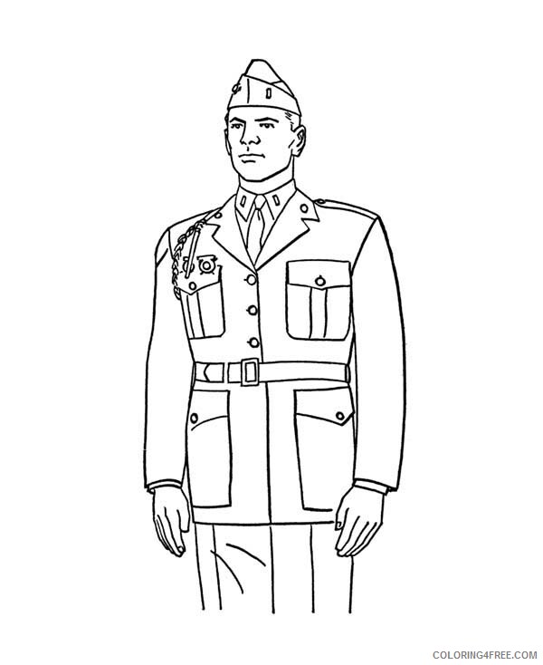 Military Coloring Pages for boys Colonel Standup in Armed Forces Day 2020 0595 Coloring4free