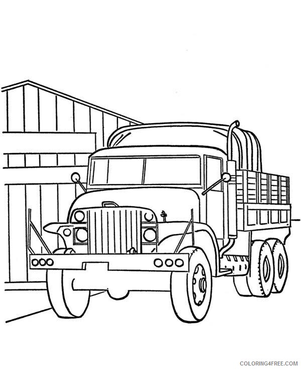 Military Coloring Pages for boys Picture of Truck in Armed Forces Day 2020 0625 Coloring4free