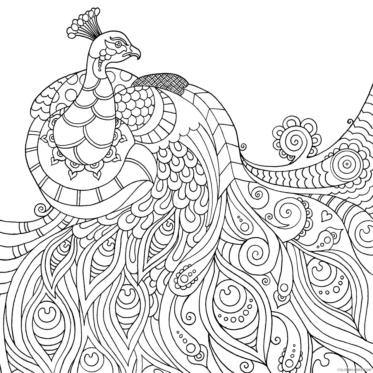 Mindfulness Coloring Pages Adult Mindfulness Animals Printable 2020 647 Coloring4free
