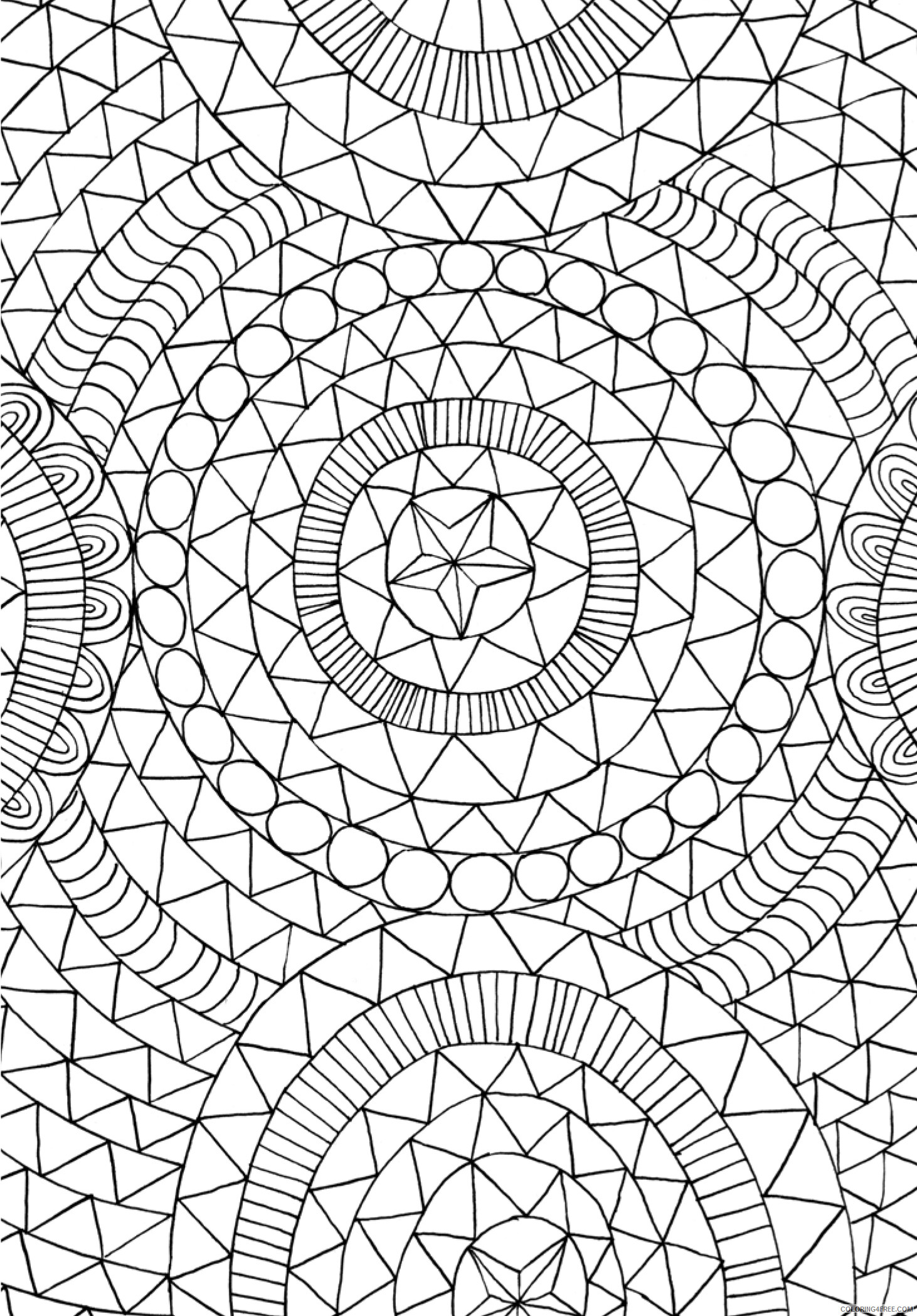 Mindfulness Coloring Pages Adult Mindfulness Pattern Printable 2020 663 Coloring4free