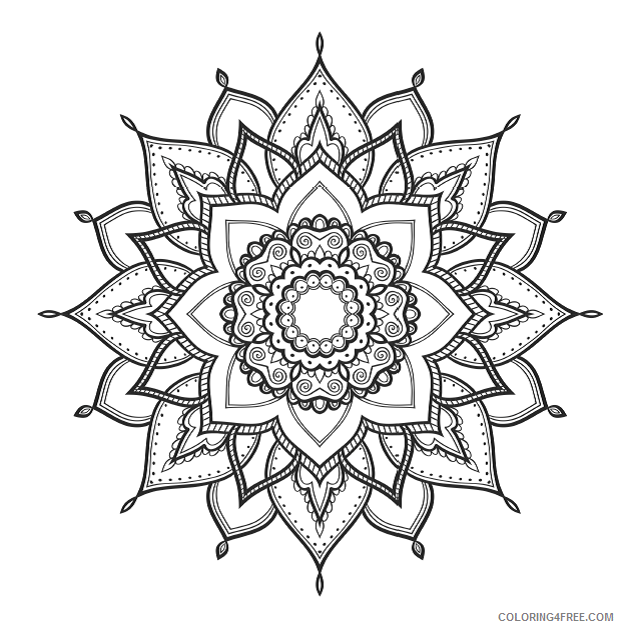 Mindfulness Coloring Pages Adult Print Mindfulness Printable 2020 667 Coloring4free