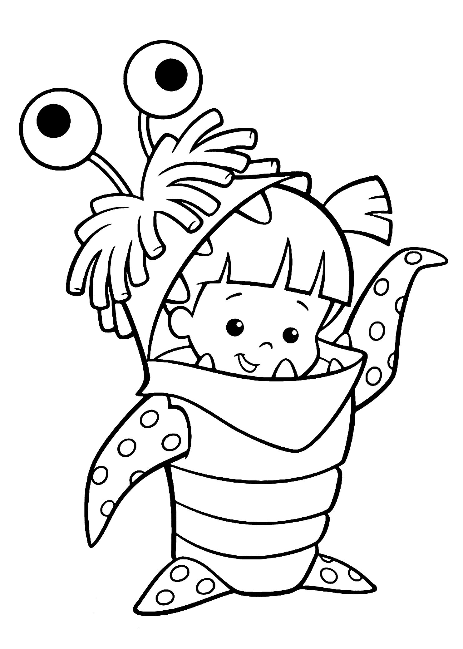 Monster Coloring Pages for boys Cute Monsters Costume Printable 2020 0635 Coloring4free