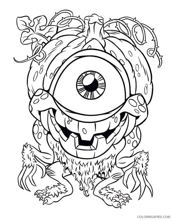 Monster Coloring Pages for boys Monster Eyes Printable 2020 0653 Coloring4free