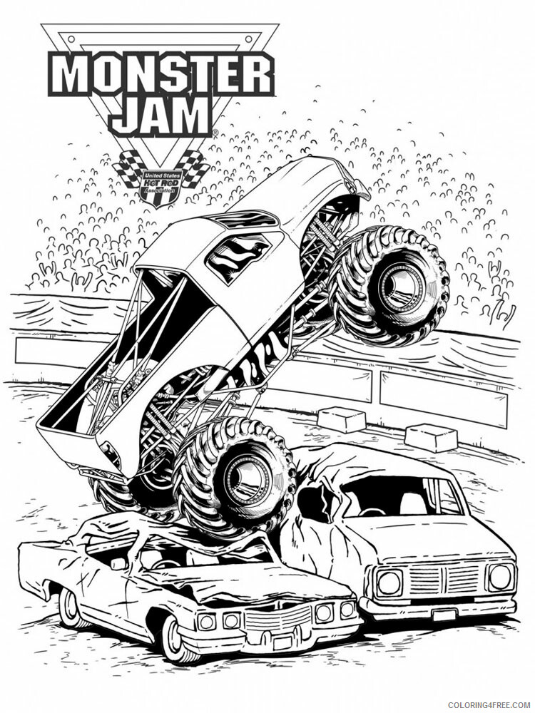 Get Monster Truck Printable Coloring Page Pics