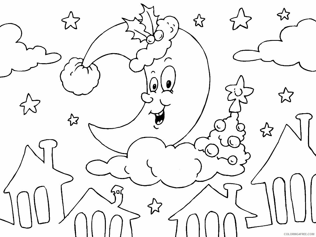 Moon Coloring Pages Educational 1528690578_christmasmoona4 Printable 2020 1726 Coloring4free