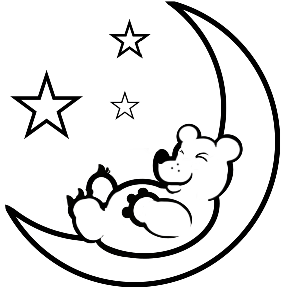 Moon Coloring Pages Educational bear on the moon Printable 2020 1727 Coloring4free