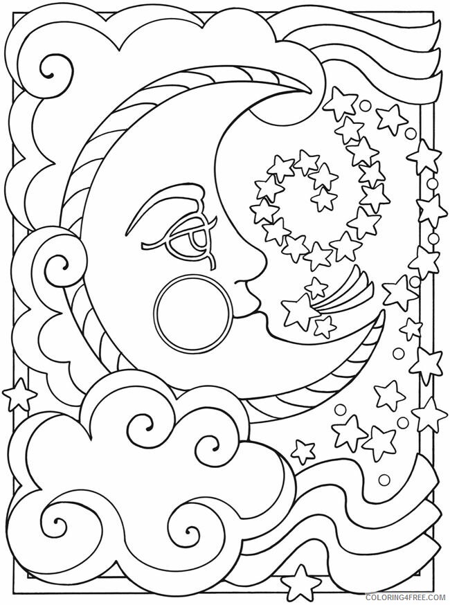 Moon Coloring Pages Educational fantasy moon Printable 2020 1731 Coloring4free