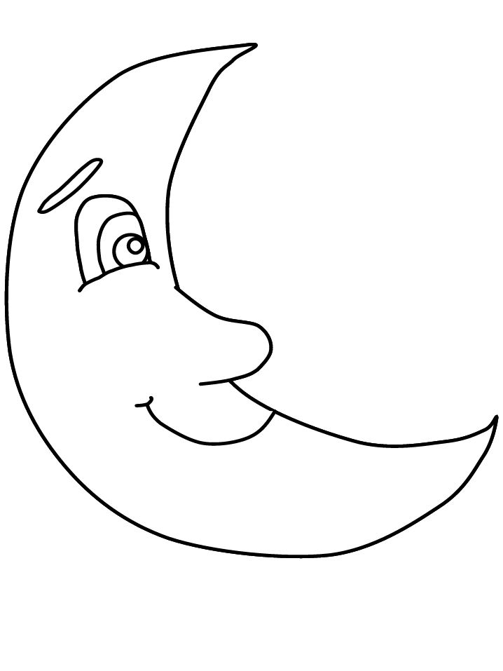 Moon Coloring Pages Educational moon 2 Printable 2020 1732 Coloring4free