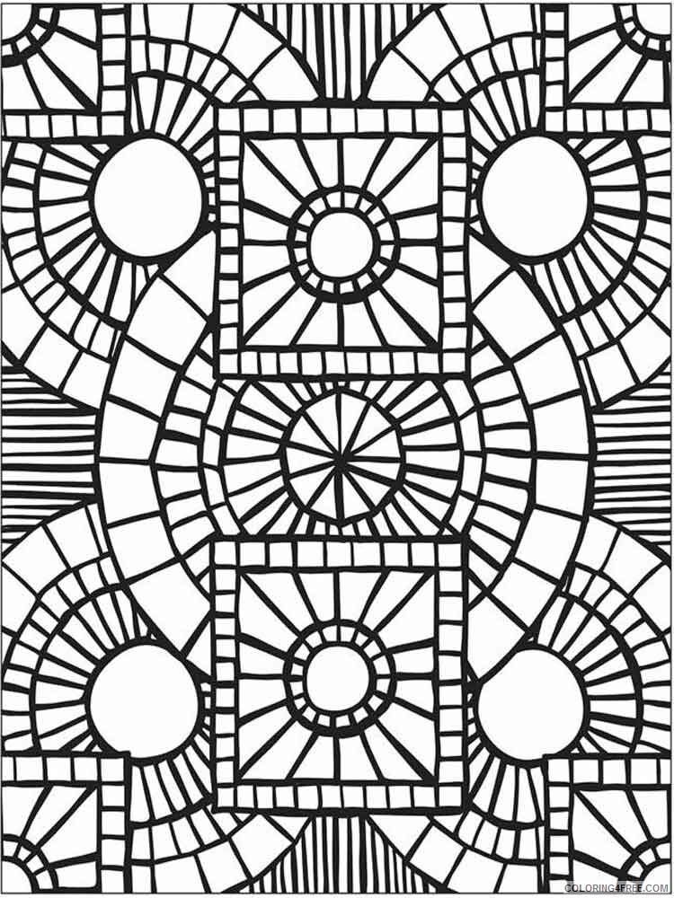 Mosaic Coloring Pages Adult mosaic adult 18 Printable 2020 672 Coloring4free