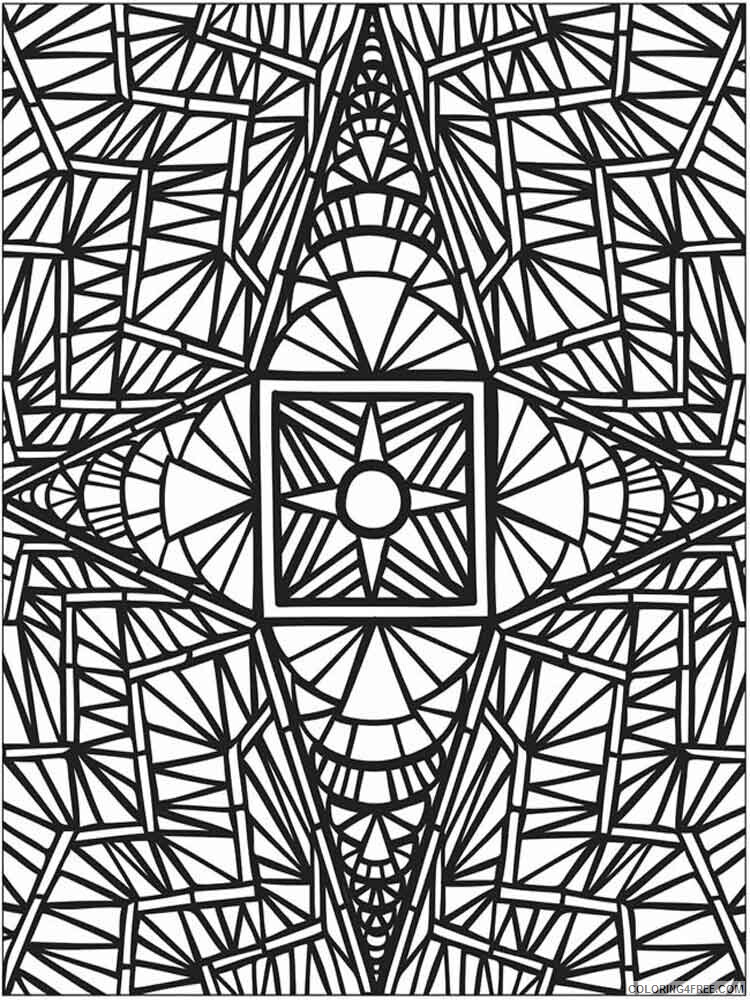 Mosaic Coloring Pages Adult mosaic adult 2 Printable 2020 673 Coloring4free