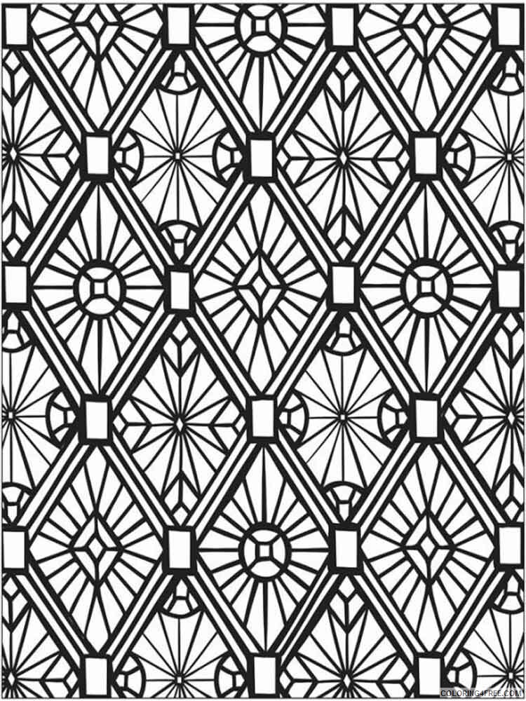 Mosaic Coloring Pages Adult mosaic adult 6 Printable 2020 677 Coloring4free