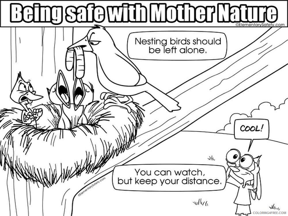 Mother Nature Safety Coloring Pages Educational educational Printable 2020 1742 Coloring4free
