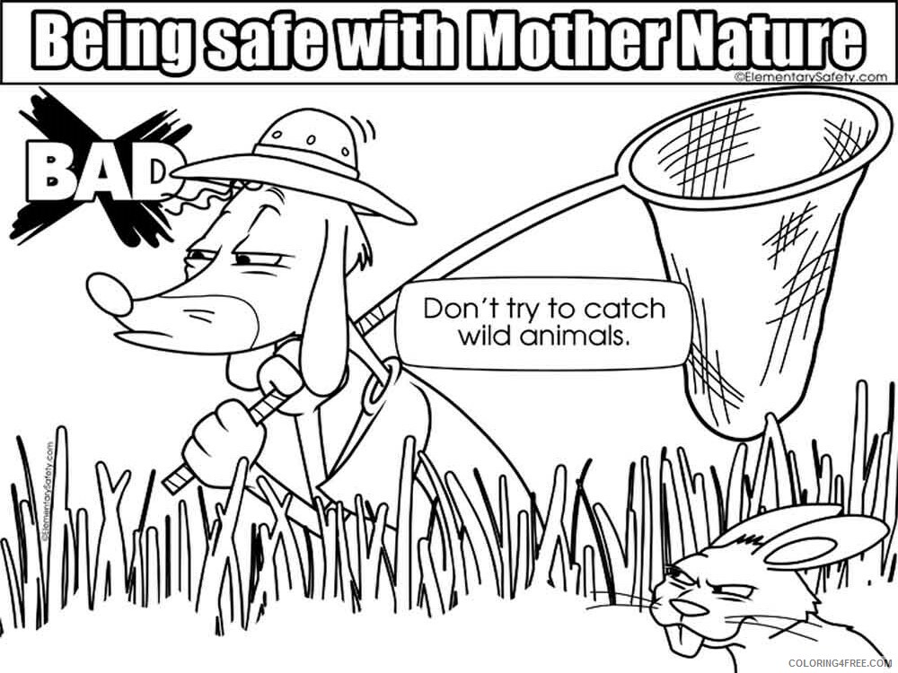 Mother Nature Safety Coloring Pages Educational educational Printable 2020 1743 Coloring4free