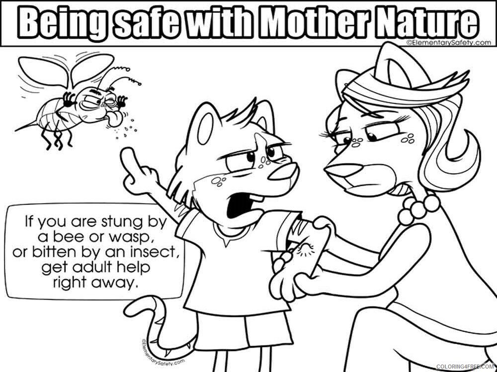 Mother Nature Safety Coloring Pages Educational educational Printable 2020 1744 Coloring4free