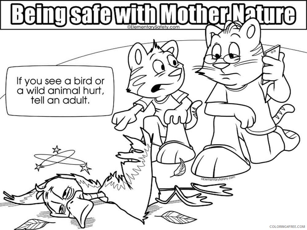 Mother Nature Safety Coloring Pages Educational educational Printable 2020 1745 Coloring4free