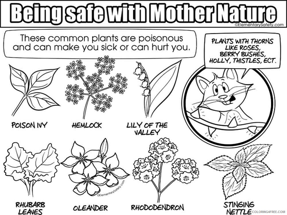 Mother Nature Safety Coloring Pages Educational educational Printable 2020 1748 Coloring4free