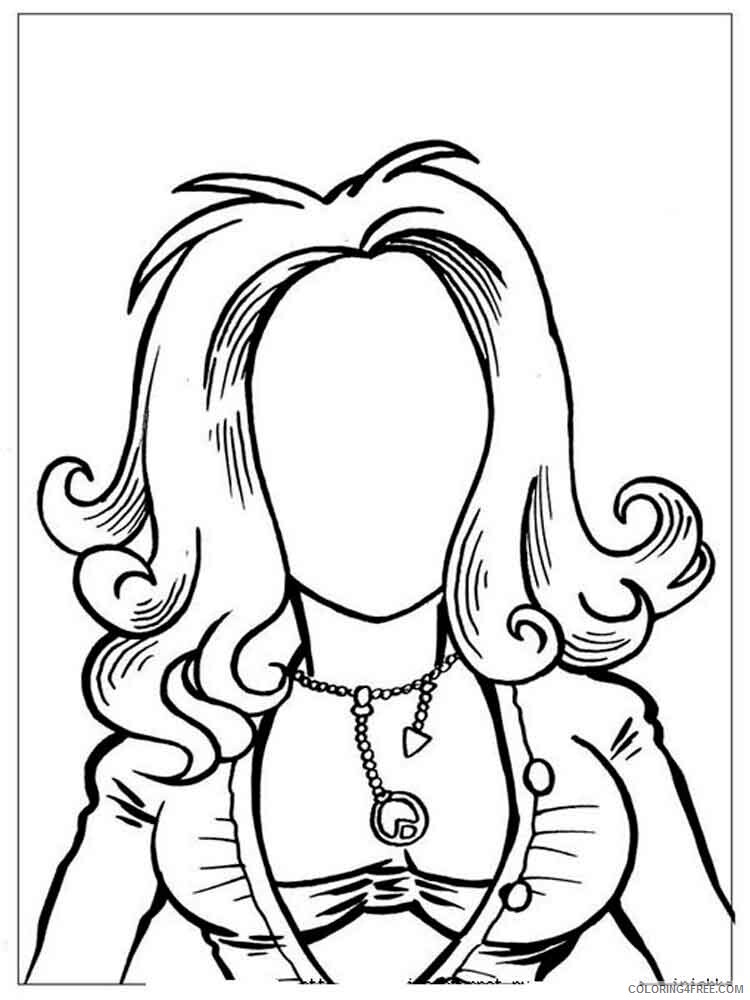 Mother Portrait Coloring Pages Educational educational Printable 2020 1752 Coloring4free