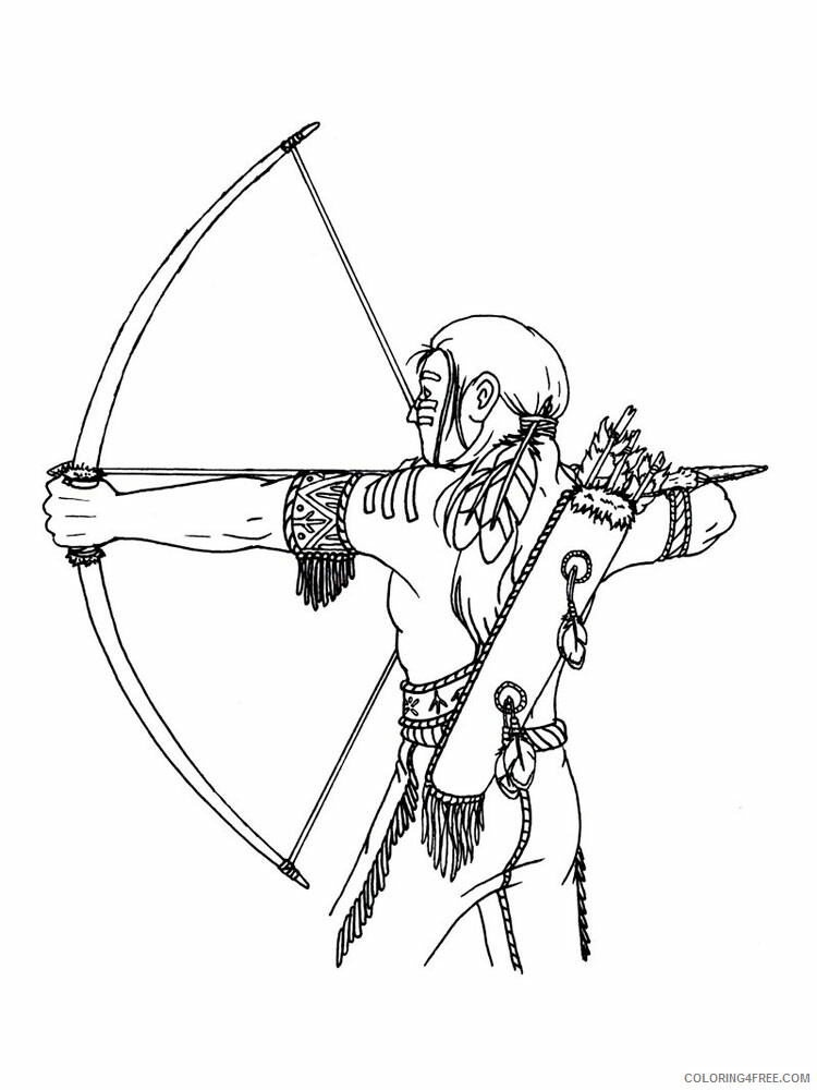 Native American Boy Coloring Pages for boys Printable 2020 0694 Coloring4free