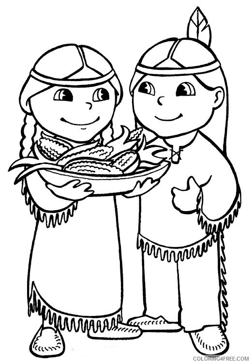 Native American Coloring Pages for boys Feast Native American Printable 2020 0681 Coloring4free