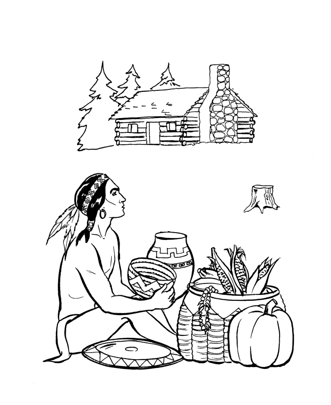 Native American Coloring Pages for boys Free Native American Printable 2020 0682 Coloring4free