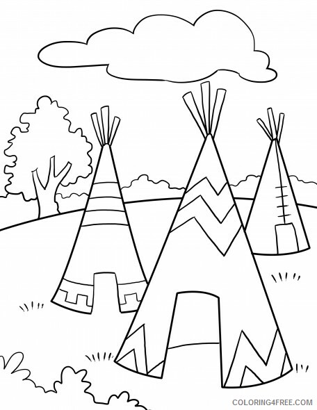 Native American Coloring Pages for boys Native American Print Printable 2020 0687 Coloring4free