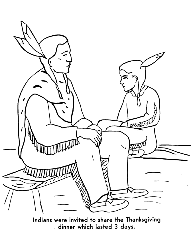 Native American Coloring Pages for boys Thanksgiving Printable 2020 0692 Coloring4free