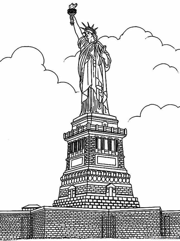 New York Coloring Pages Cities Educational New York 3 Printable 2020 338 Coloring4free