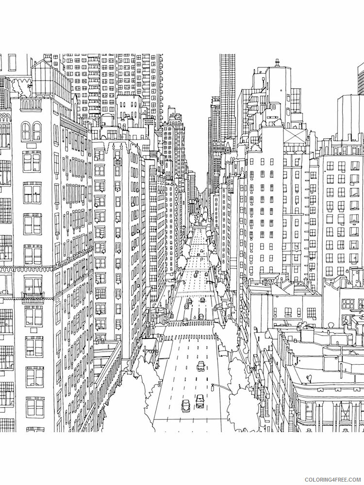 New York Coloring Pages Cities Educational New York 5 Printable 2020 339 Coloring4free