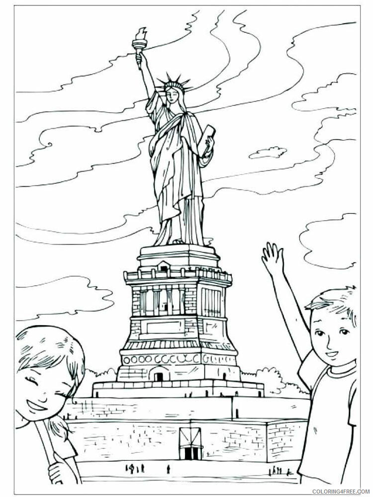 New York Coloring Pages Cities Educational New York 9 Printable 2020 340 Coloring4free