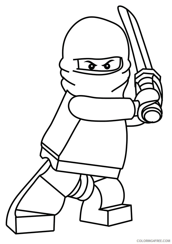 Ninja Coloring Pages for boys the little ninja with mask a4 Printable 2020 0701 Coloring4free