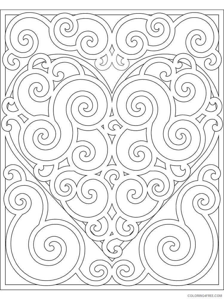 Pattern Coloring Pages Adult pattern for adults 15 Printable 2020 705 Coloring4free