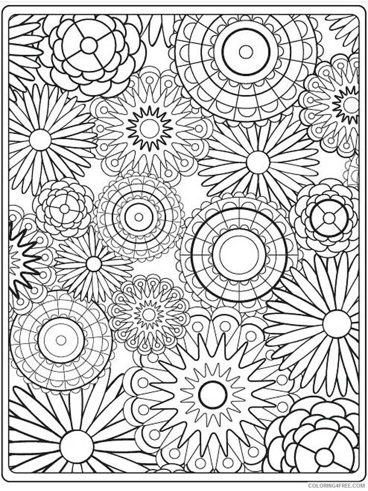 Pattern Coloring Pages Adult pattern for adults 16 Printable 2020 706 Coloring4free