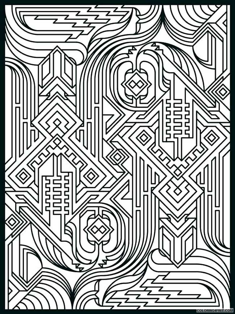 Pattern Coloring Pages Adult pattern for adults 5 Printable 2020 708 Coloring4free