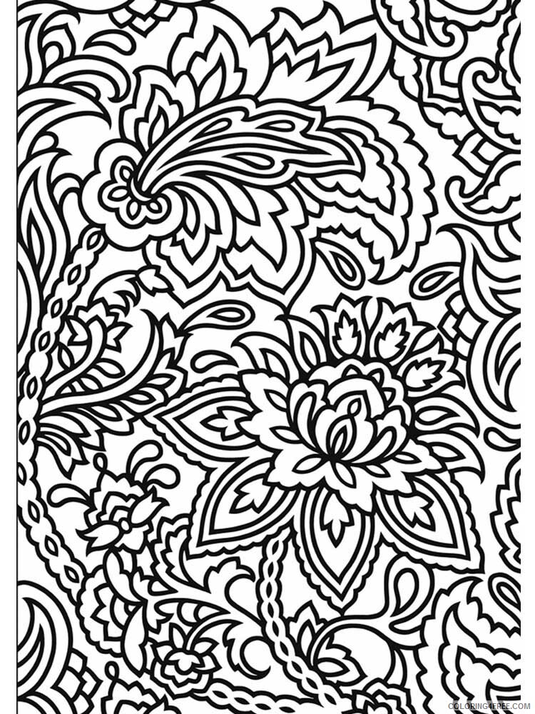 Pattern Coloring Pages Adult pattern for adults 6 Printable 2020 709 Coloring4free