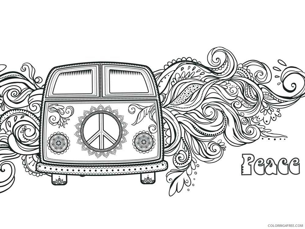 Peace Coloring Pages Adult peace 10 Printable 2020 723 Coloring4free