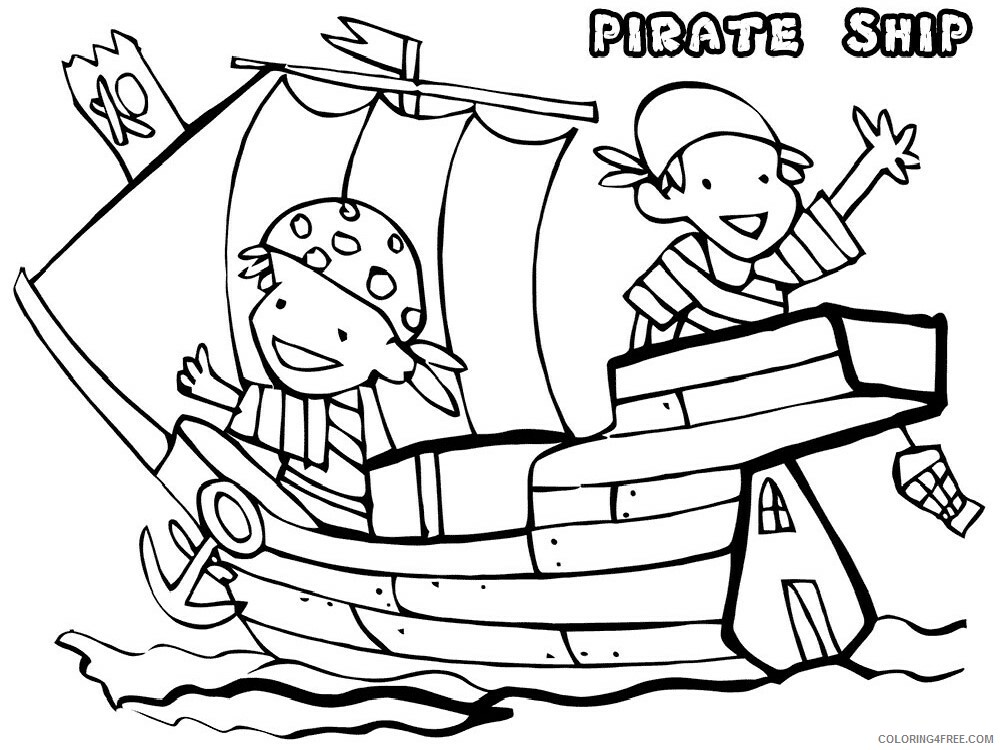 Pirate Ship Coloring Pages for boys pirate ship for boys 12 Printable 2020 0712 Coloring4free