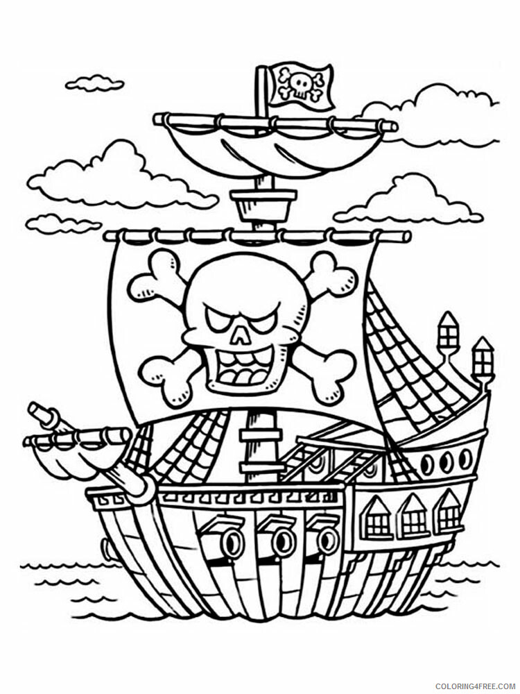 Pirate Ship Coloring Pages for boys pirate ship for boys 6 Printable 2020 0718 Coloring4free
