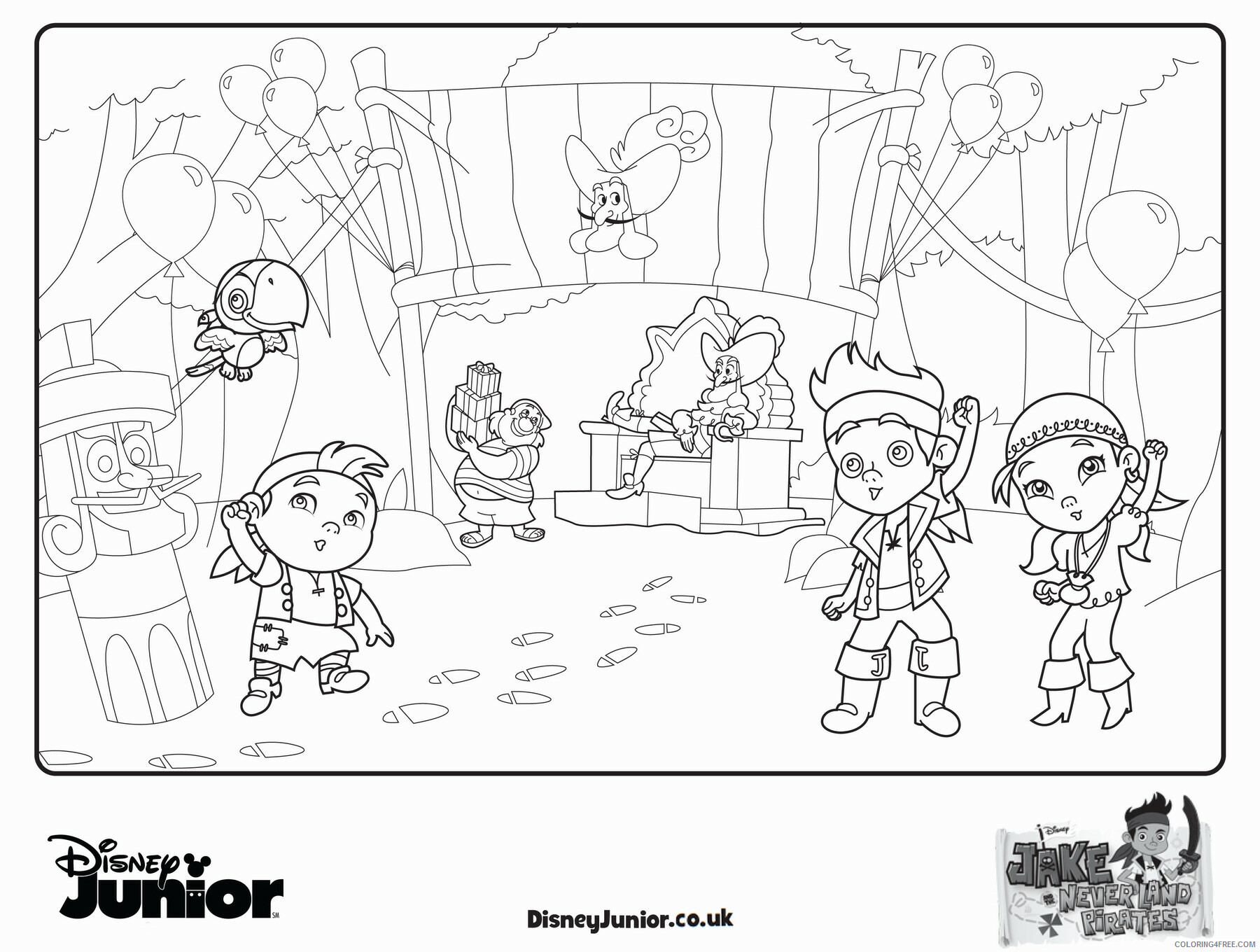 Pirates Coloring Pages for boys piratec54 Printable 2020 0734 Coloring4free