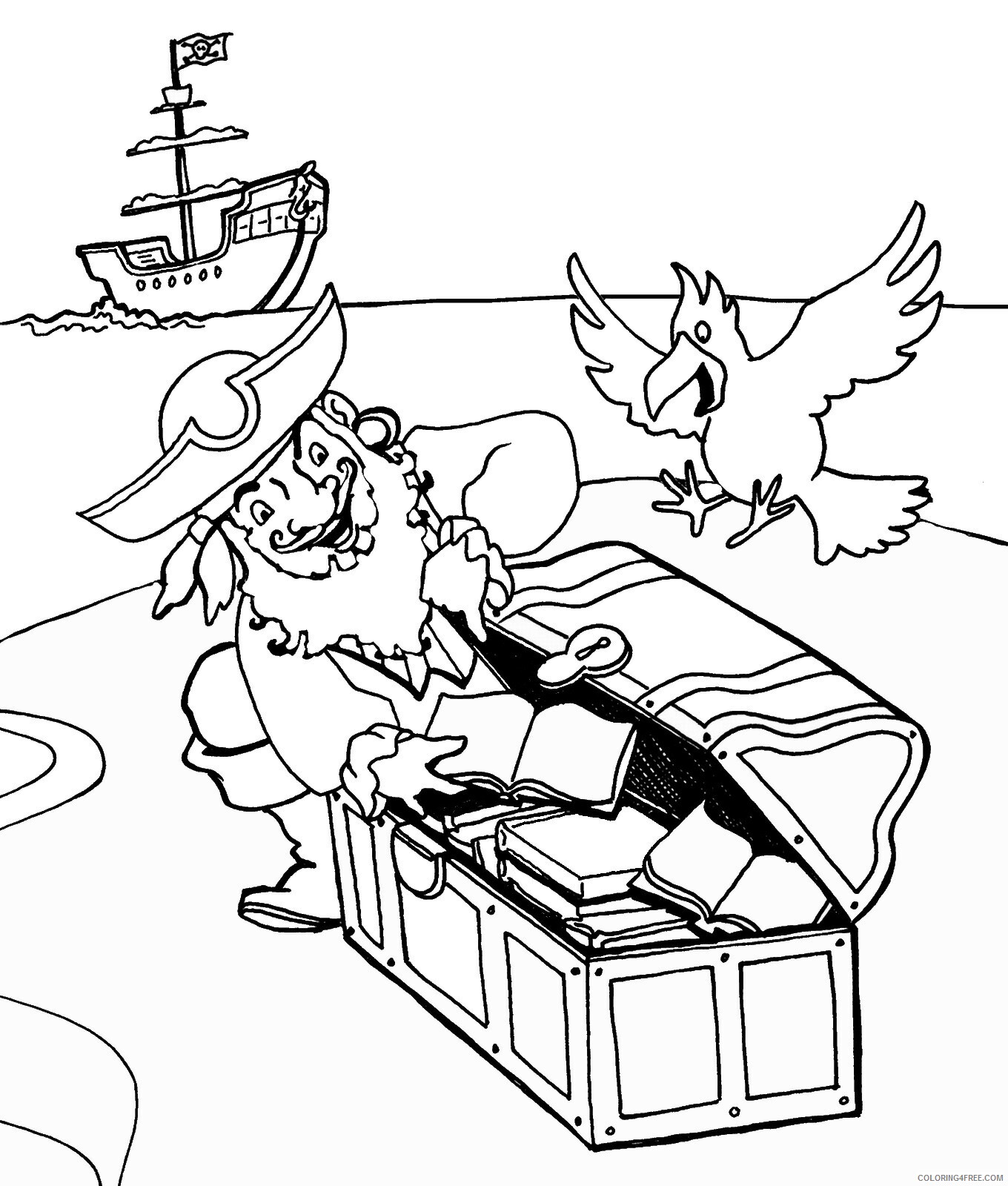Pirates Coloring Pages for boys piratec64 Printable 2020 0740 Coloring4free