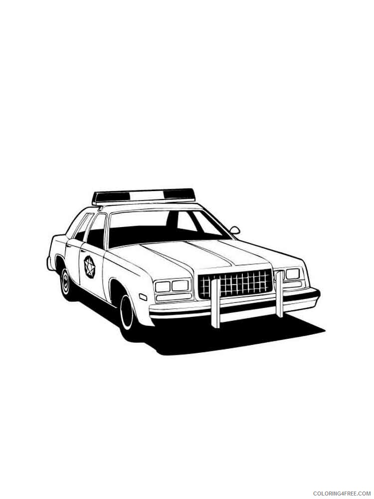 Police Car Coloring Pages for boys police car 4 Printable 2020 0803 Coloring4free