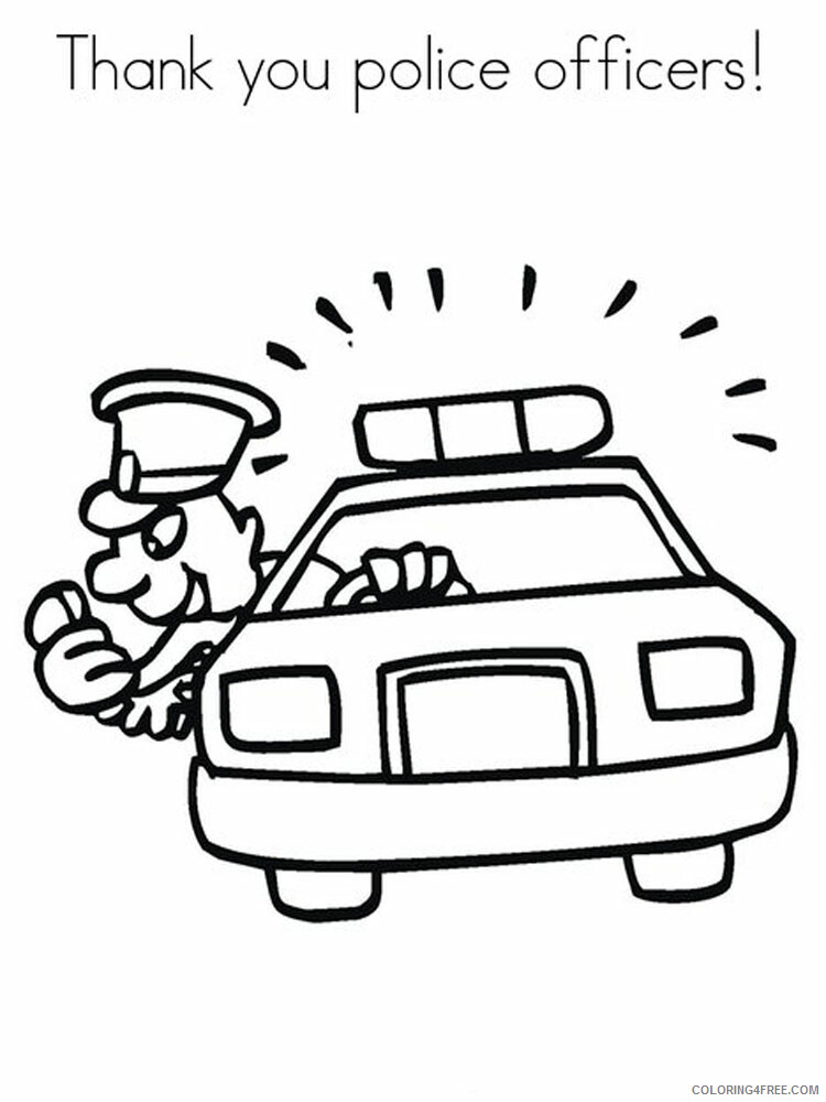 Police Officer Coloring Pages for boys police officer Printable 2020 0816 Coloring4free